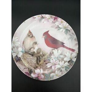 1989 Lena Liu Morning Serenade Cardinal‎ Collector Plate W.S. George 8.5"
